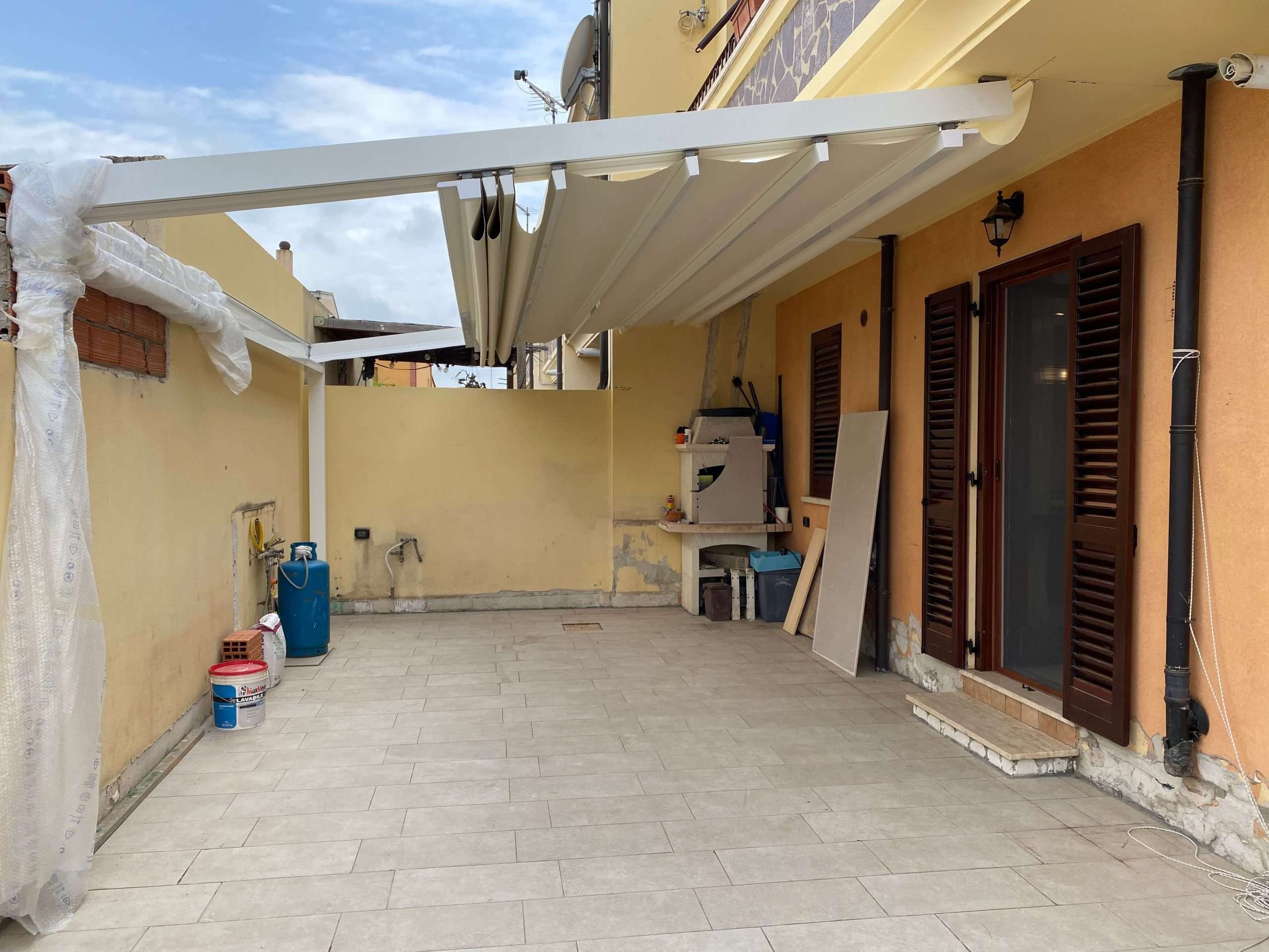 Ristrutturazione di un area esterna in una casa privata a Decimoputzu progettata dall'Ingegnere Valeria Siddi