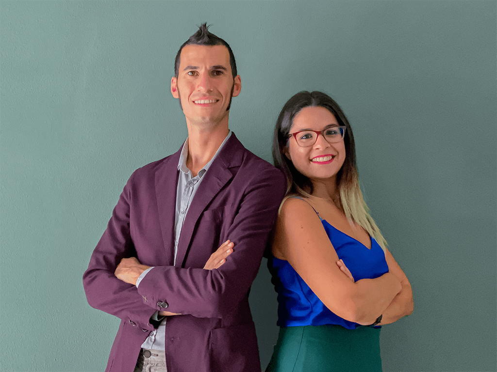 Foto dei professionisti dello Studio Tecnico Puddu Siddi: l'ingegnere Valeria Siddi e l'Agronomo Alessandro Puddu