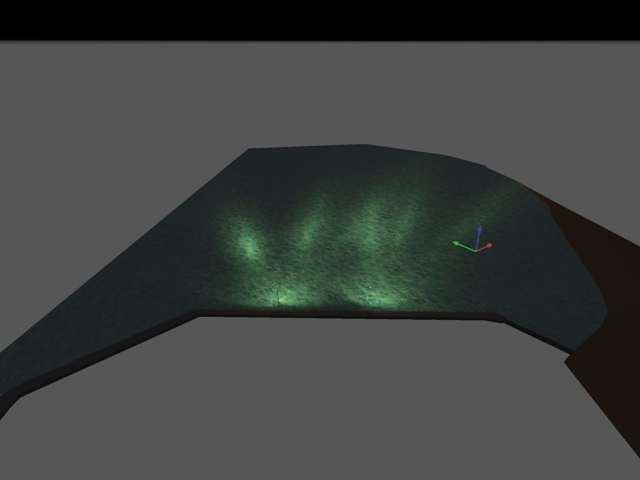 Vista 3D per una consulenza illuminotecnica realizzata dall'Ingegnere Valeria Siddi volta alla valutazione dell'installazione di un impianto di illuminazione nella città di Buggerru